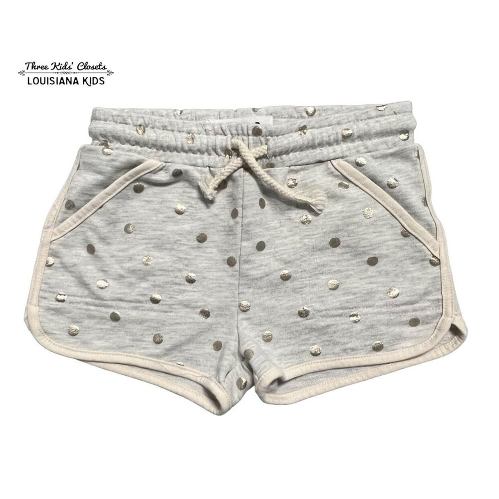 Cotton On Kids 3Y Grey Metallic Polkadot Shorts